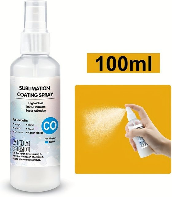 einkshop Sublimations-Beschichtungsspray für Transferdruck auf Baumwollmaterialien und Textilien, 100 ml - Bild 1