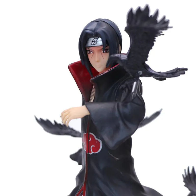 Anime-Figur Naruto Shippuden Uchiha Itachi mit Krähe von Oran Sky in Schwarz als Sammlermodell aus Kunststoff und Kunstharz - Bild 9