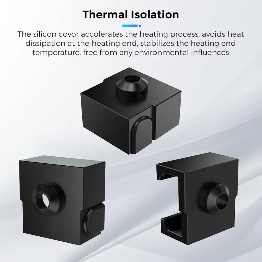 Creality 3er-Set Hitzebeständige Silikonsocken für Hotends als 3D-Druckerzubehör für Ender-3 V3 SE in Schwarz - Bild 2