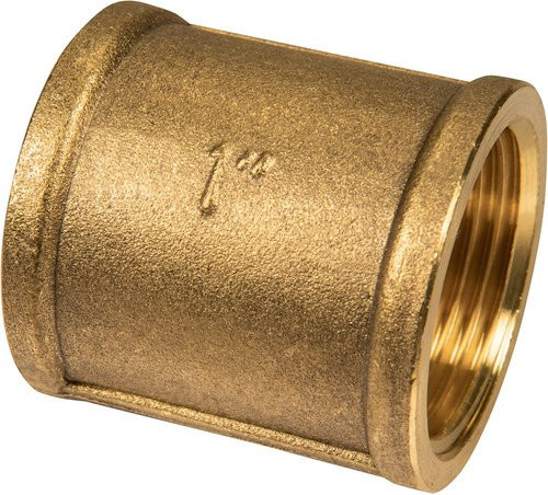 Cornat Muffe aus Messing mit Innengewinde 1 Zoll in Goldfarben - Bild 1