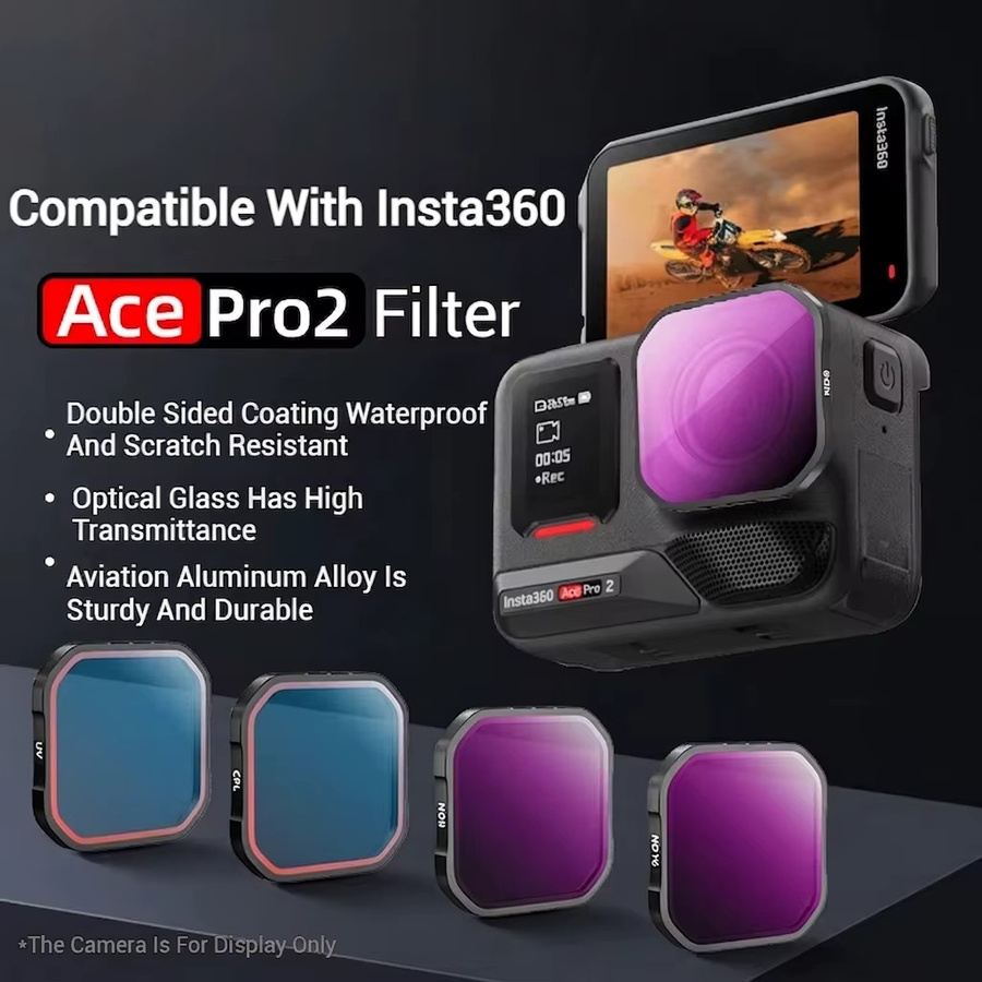 Insta360 Objektivfilter Set für Ace Pro 1 und Ace Pro 2 mit ND16/32/64 UV und CPL Filtern für Action Cameras - Bild 5