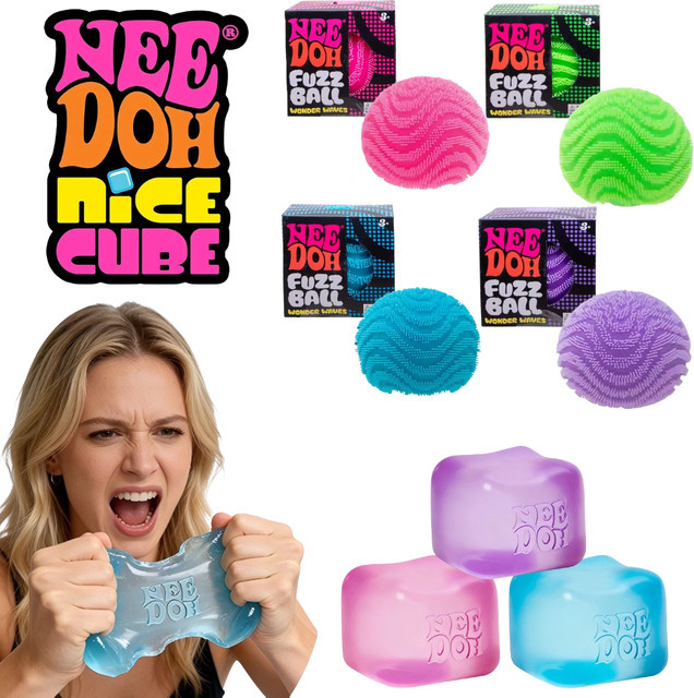 Schylling Fuzz Ball Squishy, Stressball, Maltose-Textur, Sensorik-Spielzeug - Bild 1