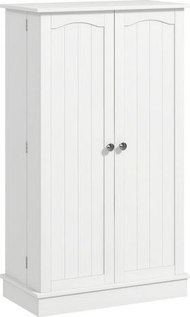HOMCOM Küchenschrank Küchenbuffet Speisekammer in Weiß mit Schränken, verstellbaren Regalen und 12 Gewürzregalen, B/T/H: 60 x 30 x 104 cm