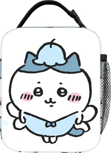 Bandai Chiikawa Anime Lunchtasche auslaufsicher und isoliert in Weiß - Bild 1