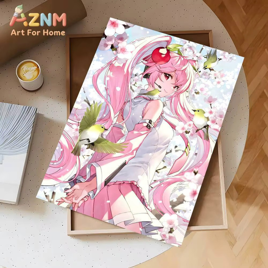 KAYOU Anime Hatsune Miku Leinwandgemälde Wandbild in Multicolour - Bild 2