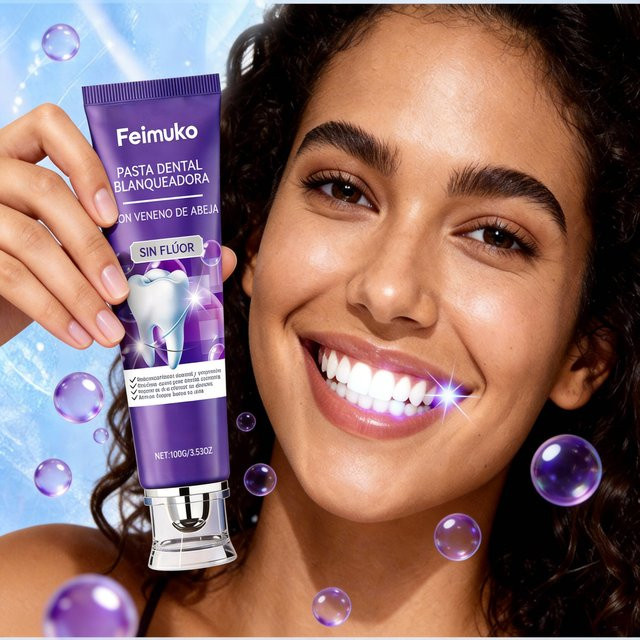 Oralhoe Bienengift Lila Zahnpasta mit Hydroxylapatit, Unisex - Bild 1