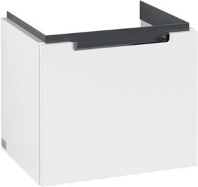 V&B Waschtischunterschrank Subway 2.0 in Weiß Matt mit Chromgriffen, B/T/H: 48,5 x 42 x 38 cm - Bild 1