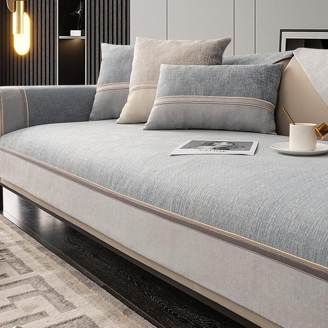 Rutschfestes Chenille Sofatuch von Your Warm Home als Couchbezug und Sitzpolster, Breite: 70 cm, Breite: 70 cm - Bild 1