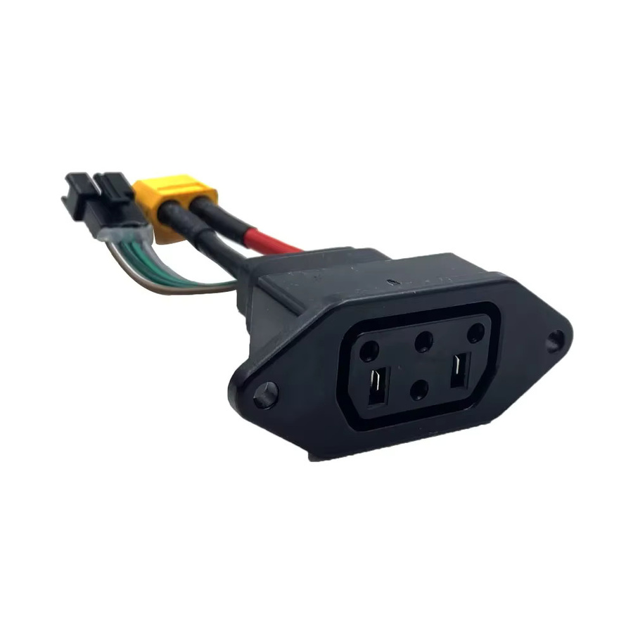 Super Soco Lithium-Batterie Anschluss Ladegerät Buchse in Schwarz für TC TS TSX CU - Bild 2