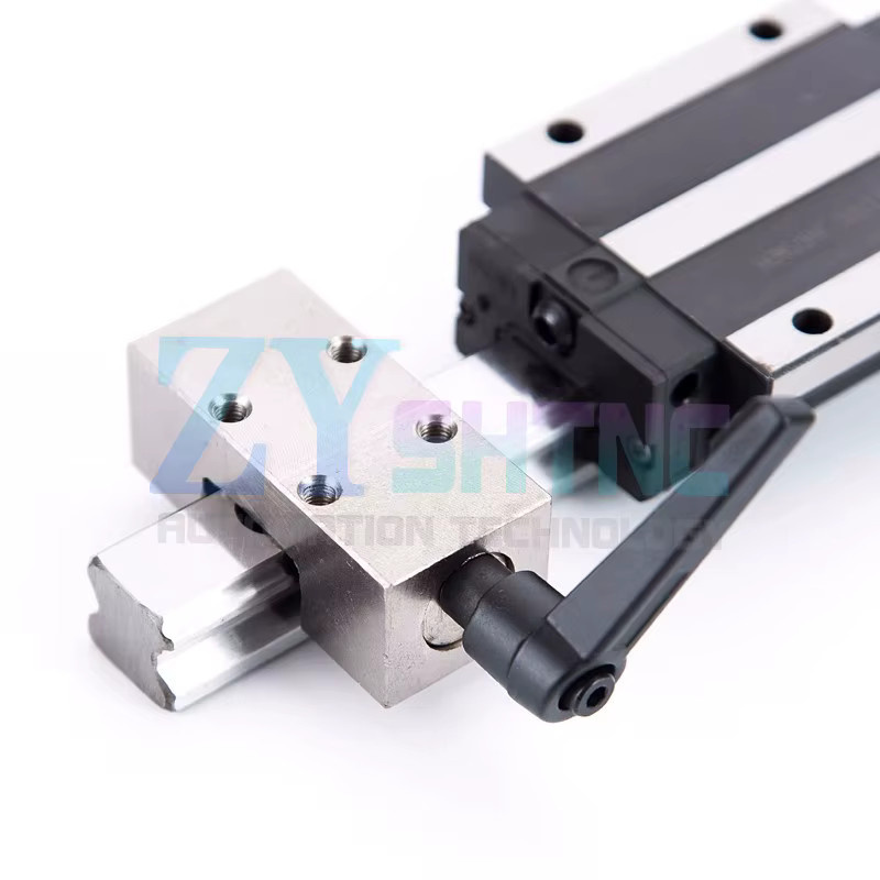 ZYSHTNC Linearführungsschiene Klemme als fester Ring und Gleitschloss aus Aluminiumlegierung oder Stahl für HGR15 HGR20 HGR25 HGR30 HGR35 HGR45 - Bild 2