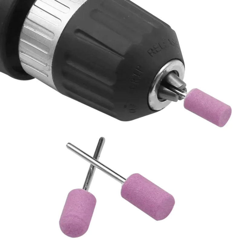 LGFU 12er Set Schleifpolier-Schleifköpfe mit 2,3 mm Schaft, Schleifstein-Radköpfe für Drehwerkzeuge und Mini-Nagelbohrer-Set - Bild 4
