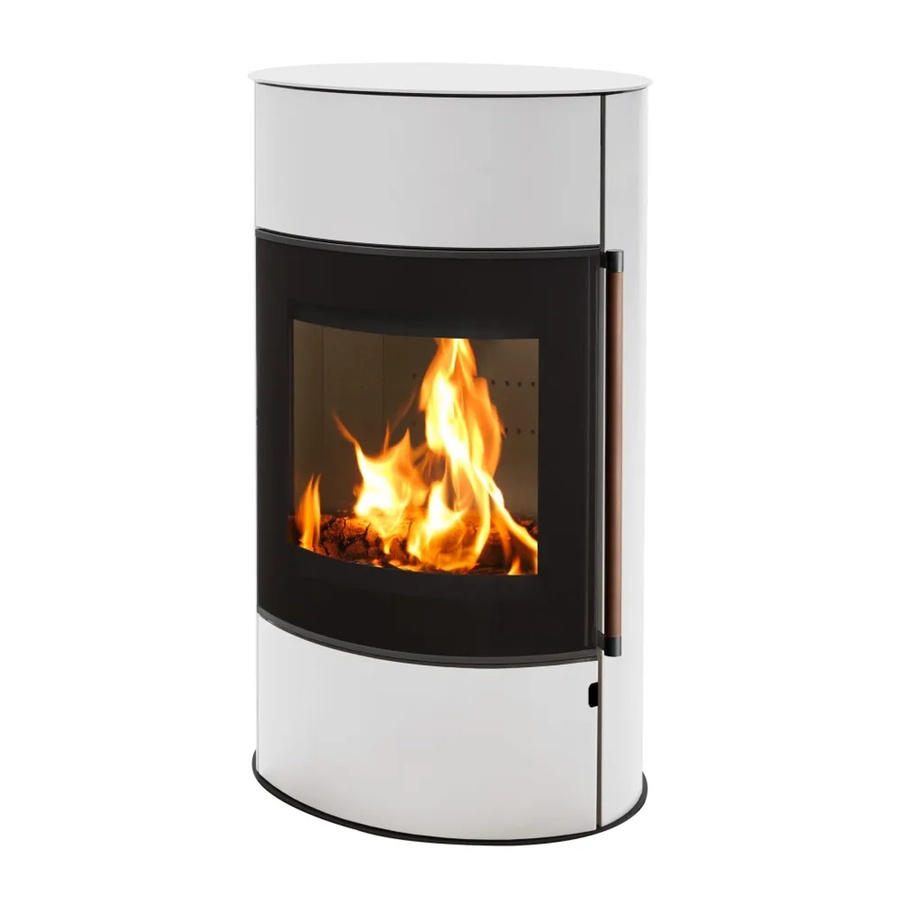 H&M Germany Kamin-Ofen Mango 2.0 Plus in Weiß mit Ganzglas-Tür und Stahlgehäuse - Bild 2