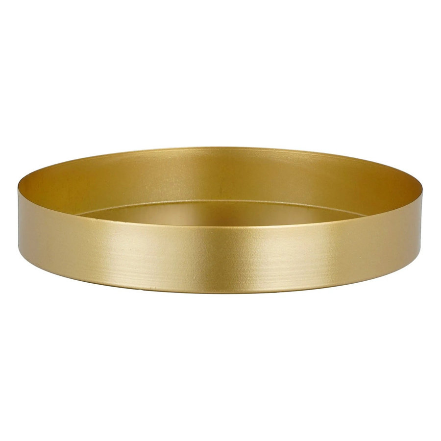 Mica Decorations Tablett Passo rund in Gold, Durchmesser: 23,5 cm, Höhe: 3,5 cm - Bild 2