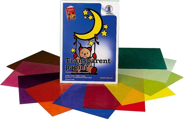 URSUS Transparentpapier Multicolor B: 23 cm, H: 33 cm - Bild 1