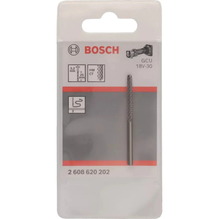 Bosch Rotocut B 32 G Schneidebit für Wandfliesen mit Carbide-Spitze, Durchmesser: 3,17 mm, Länge: 25 mm, Gesamtlänge: 50 mm, Farbe: Silber - Bild 2