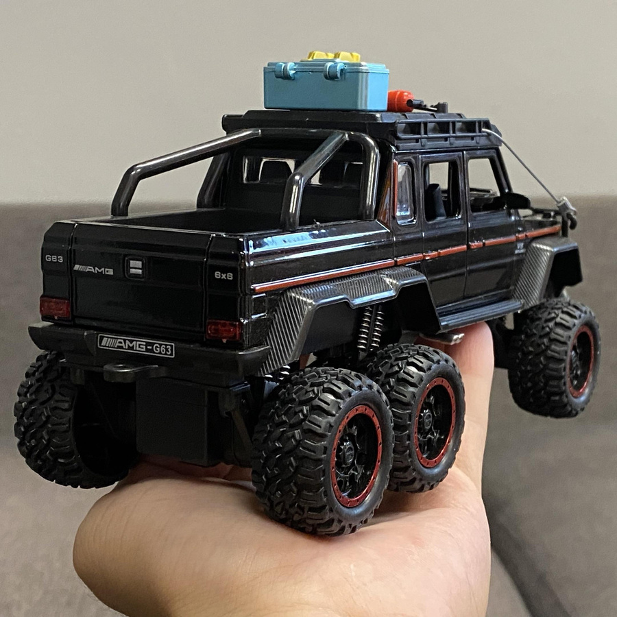 Maisto Benz G63 6*6 Adventure Edition Offroad SUV, Modellauto, 1:24, Metall, schwarz, ab 14 Jahre - Bild 2