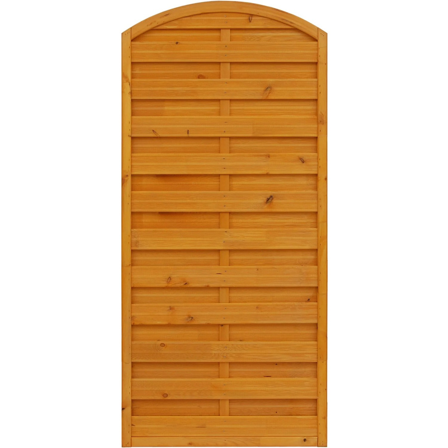 Sichtschutzzaun Element München von Andrewex aus Kiefernholz in Braun, 3-fach lasiert und blickdicht, B: 90 cm, H: 180 cm - Bild 2