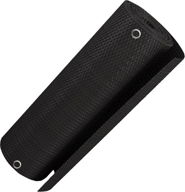 NYVI Polyrattan Balkon Sichtschutz Privafence Balkonbespannung blickdicht Schwarz B: 100 cm, H: 500 cm - Bild 1