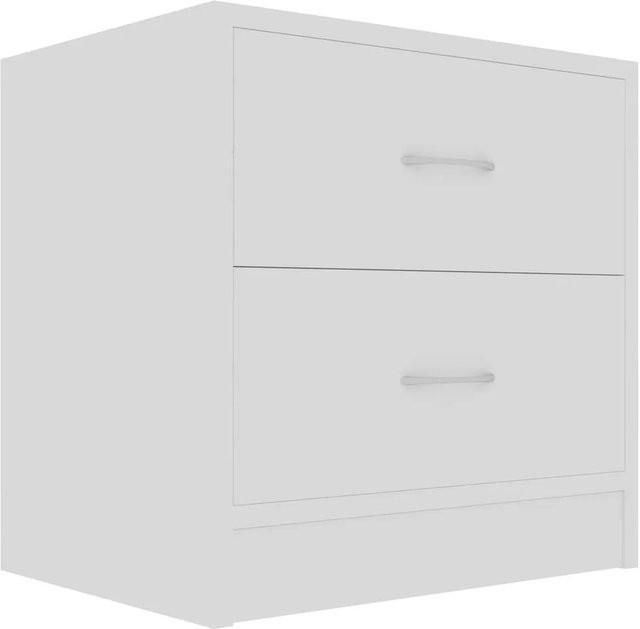 vidaXL Nachttisch in Weiß aus Holzwerkstoff, Modell 2, B/T/H: 40 x 30 x 40 cm - Bild 1