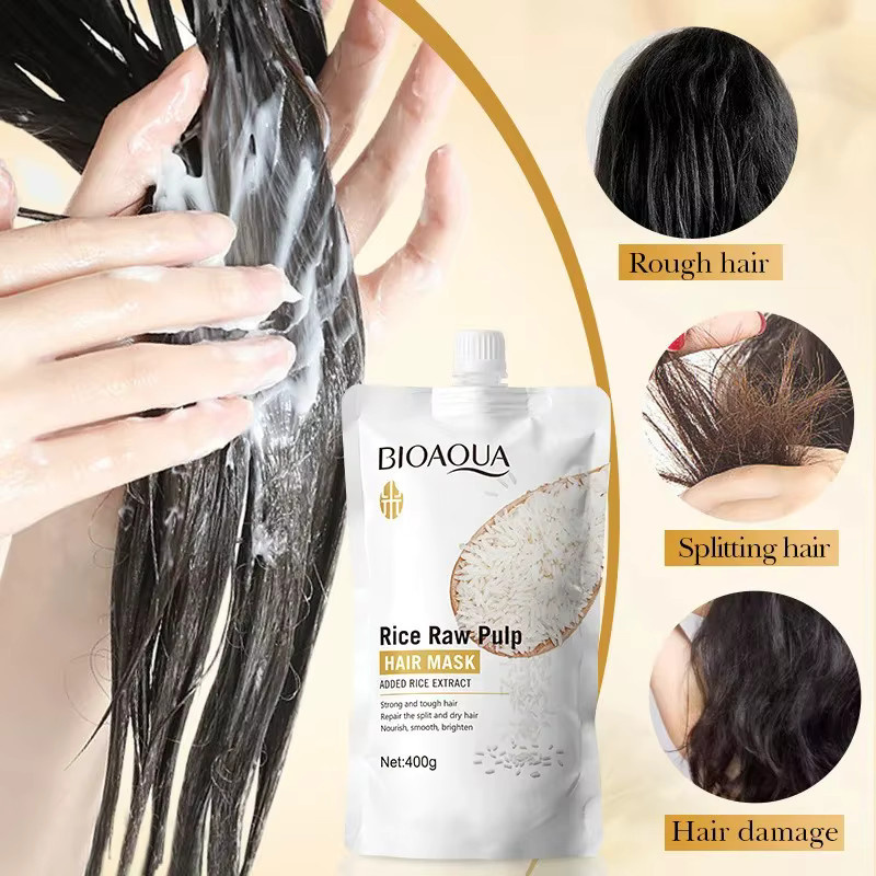 Rice Magic Keratin Haarmaske, Creme, strapaziertes Haar - Bild 4