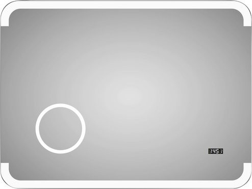 TALOS Badspiegel mit LED-Beleuchtung, rechteckig, B: 80 cm, H: 60 cm - Bild 1