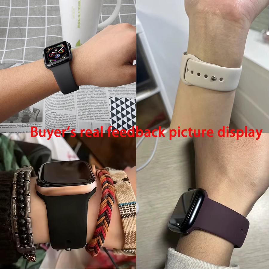 RWBANDS Uhrenarmband Silikon, Schwarz, Unisex - Bild 3