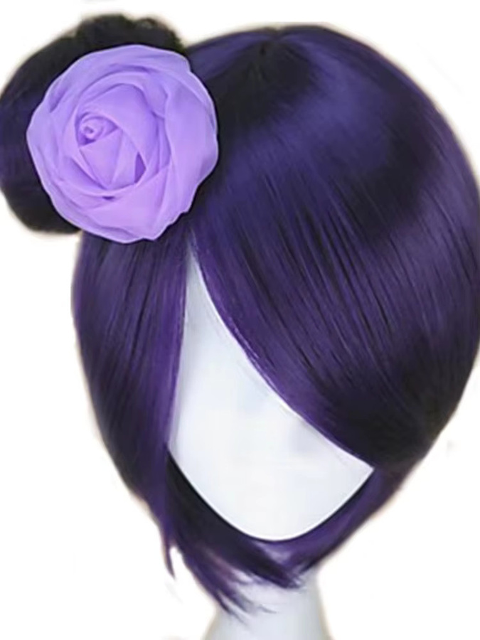 hairjoy Cosplay Perücke Damen, Dunkellila, Synthetisch - Bild 3