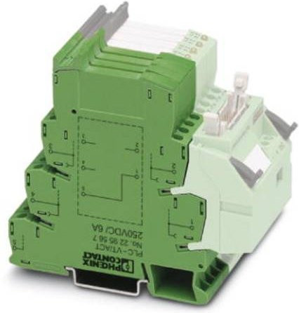Phoenix Contact Durchgangsklemme PLC-VT/ACT/LA 18 - 33.6 V/DC, 10 Stück, grün - Bild 1