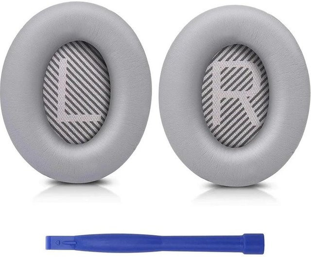 Ersatz-Ohrpolster für Bose QuietComfort 35 und 35 II Kopfhörer mit Memory Foam in Grau - Bild 1