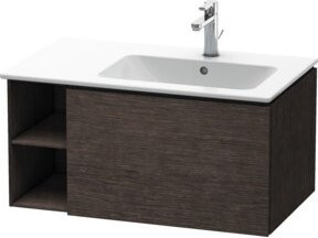 Duravit Waschtischunterschrank L-Cube in Weiss mit Regalelement und Türen, B/H/T: 82 x 40 x 48,1 cm - Bild 1