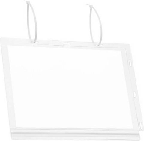 Durable Plakattasche A4 wasserdicht transparent, 5 Stück, B: 26,2 cm, H: 34,0 cm, T: 0,6 cm - Bild 1