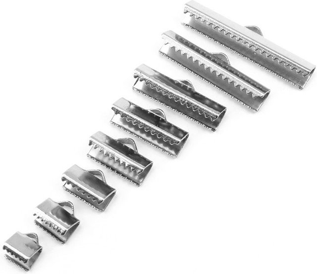 moonrise Crimp Enden Edelstahl, Silber, Unisex - Bild 1