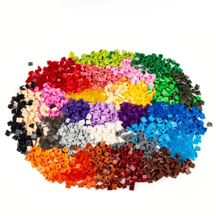 Monkey Man Slope 30 ° 1 x 1 x 2/3 Ziegel Bausteine 100-teiliges Set Bunt / Mehrfarbig - Bild 5