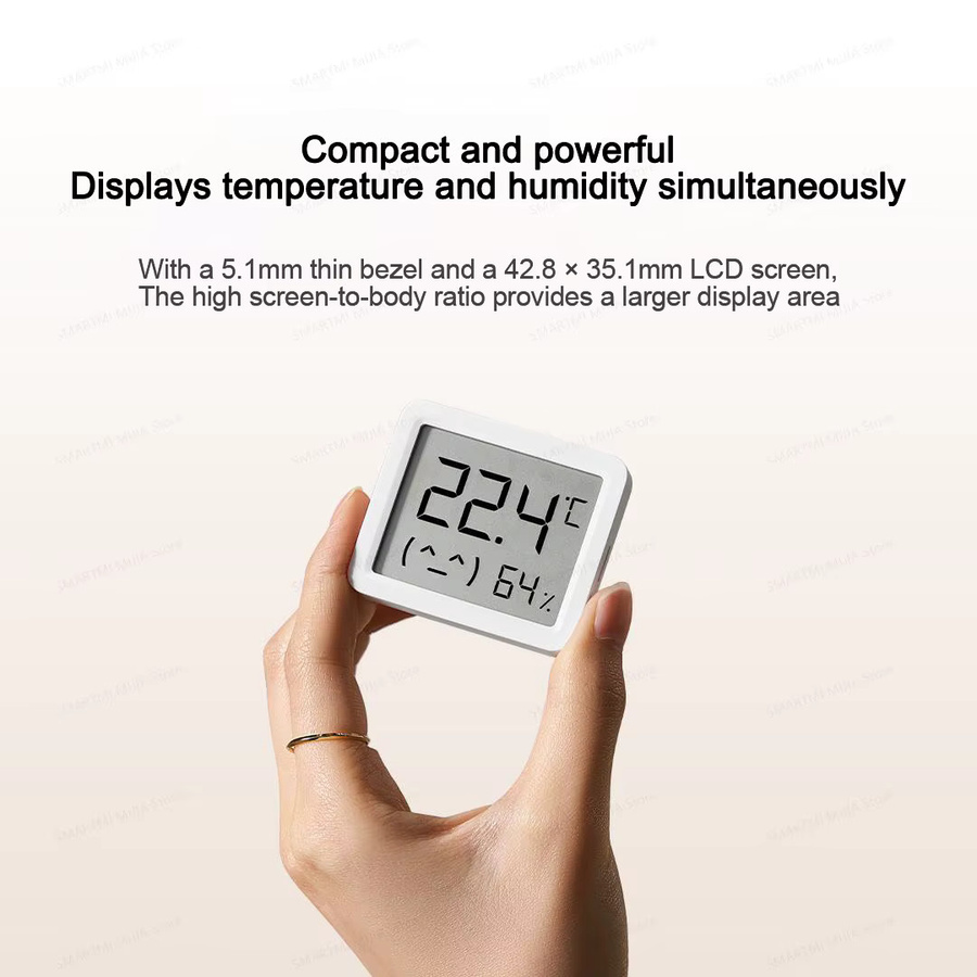 MIJIA Smart Temperatur- und Feuchtigkeitsmonitor 3mini in Weiß mit App-Steuerung - Bild 2