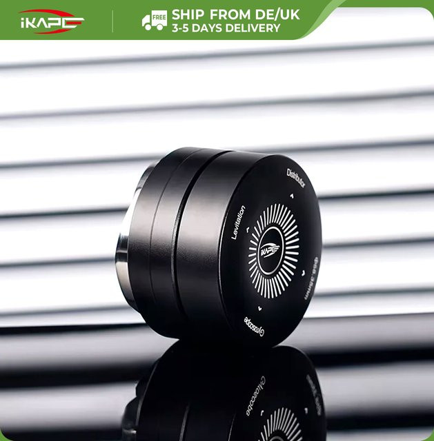 IKAPE Doppellager-Espresso-Verteiler in Schwarz für 51mm, 54mm und 58mm Kaffeezubehör - Bild 1