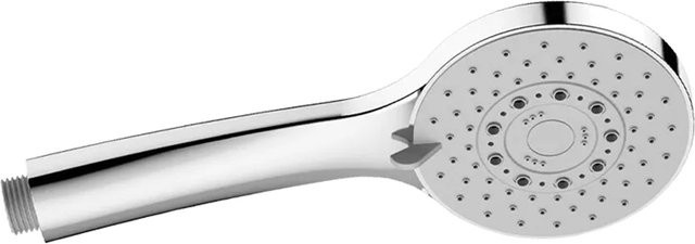 Delabie Handbrause in Chrom, rund, Ø 100 mm, 5 Strahlarten mit Anti-Kalk-Funktion - Bild 1