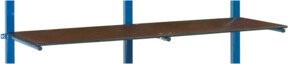Fetra Etagenboden für Tragarmwagen aus Kunststoff in Braun, B: 120 cm, T: 60 cm, H: 4,5 cm - Bild 1