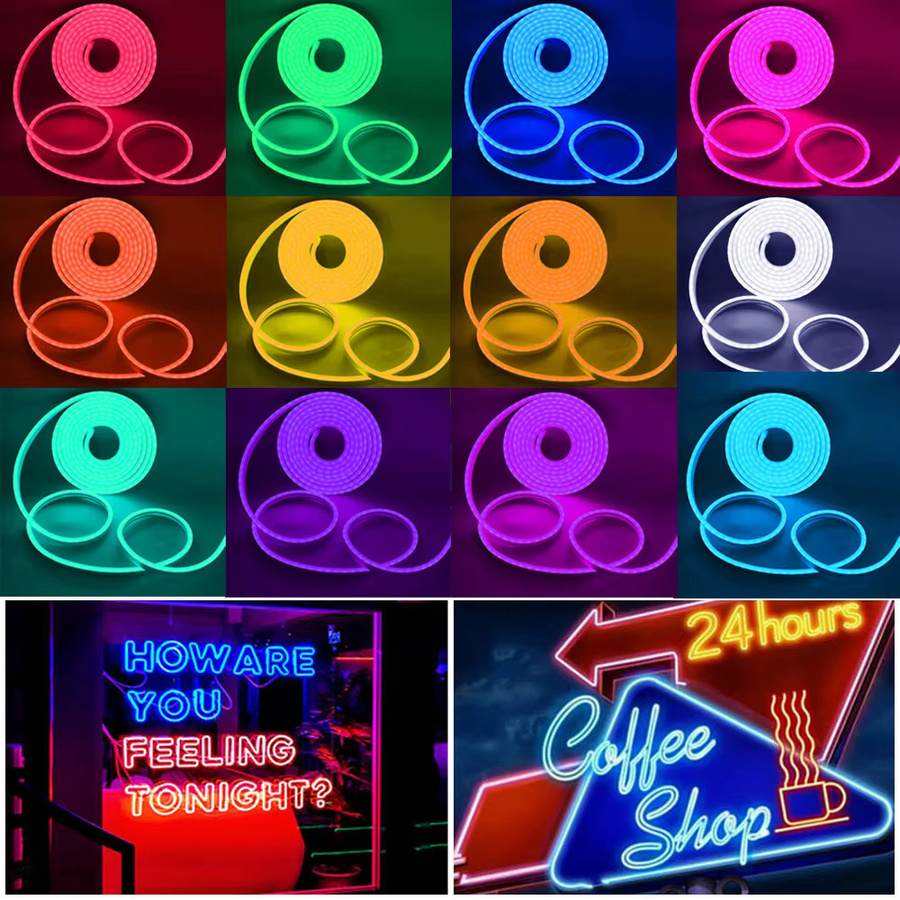 Mikenoon RGB Neon LED-Lichtband mit App-Steuerung und Fernbedienung, Multicolor, USB-Anschluss - Bild 6