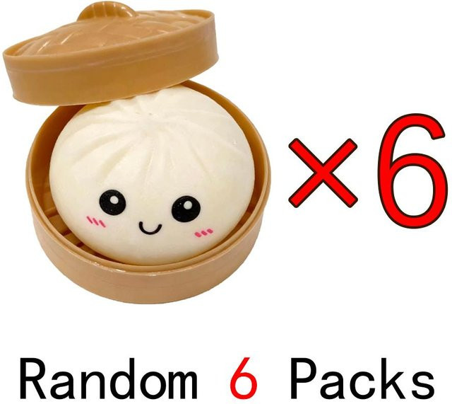Yiran toy 1 Weißer Dumpling Cha Siu Bao Knetbälle, Stressbälle, Wiederverwendbar - Bild 1