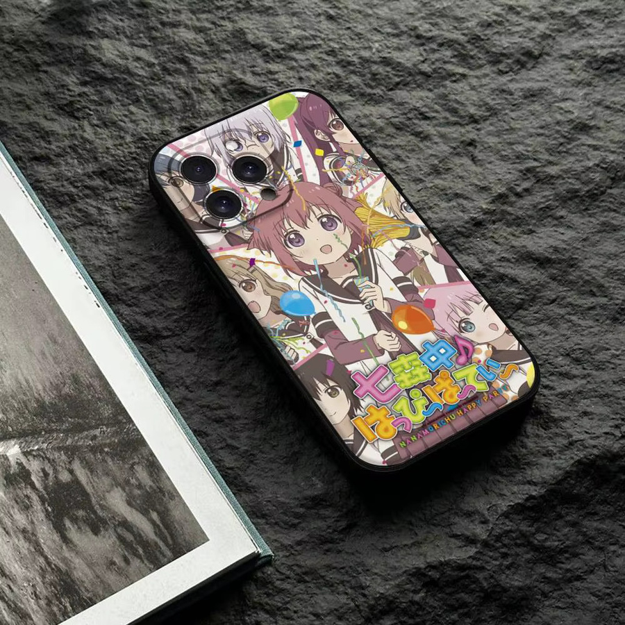 Anime Yuru Yuri Handyhülle aus mattem Silikon für Apple iPhone Modelle in Multicolour - Bild 4