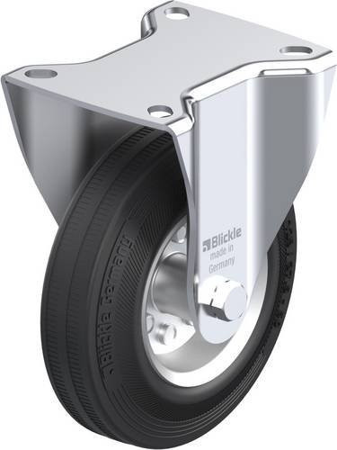 Blickle Bockrolle 125R in Schwarz-Grau mit 125 mm Rad-Durchmesser und 100 kg Tragfähigkeit - Bild 1