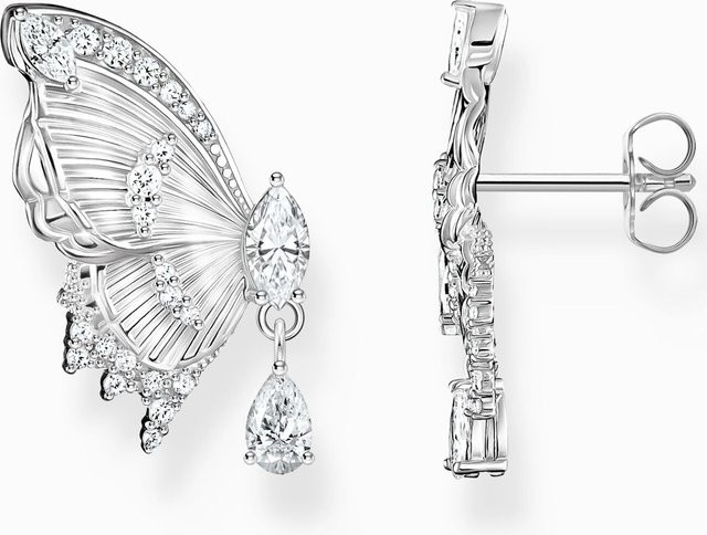 Thomas Sabo Ohrstecker Butterfly, 925 Silber, Zirkonia, Damen - Bild 1