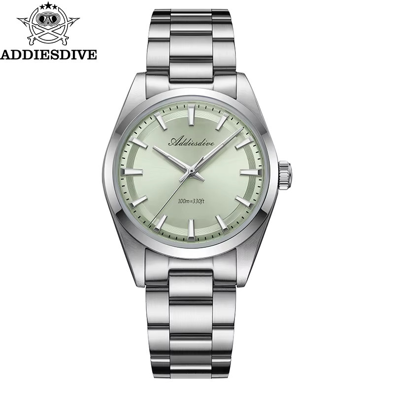 ADDIESDIVE Armbanduhr Quarz, Edelstahl, 36 mm, Herren, Silber - Bild 6