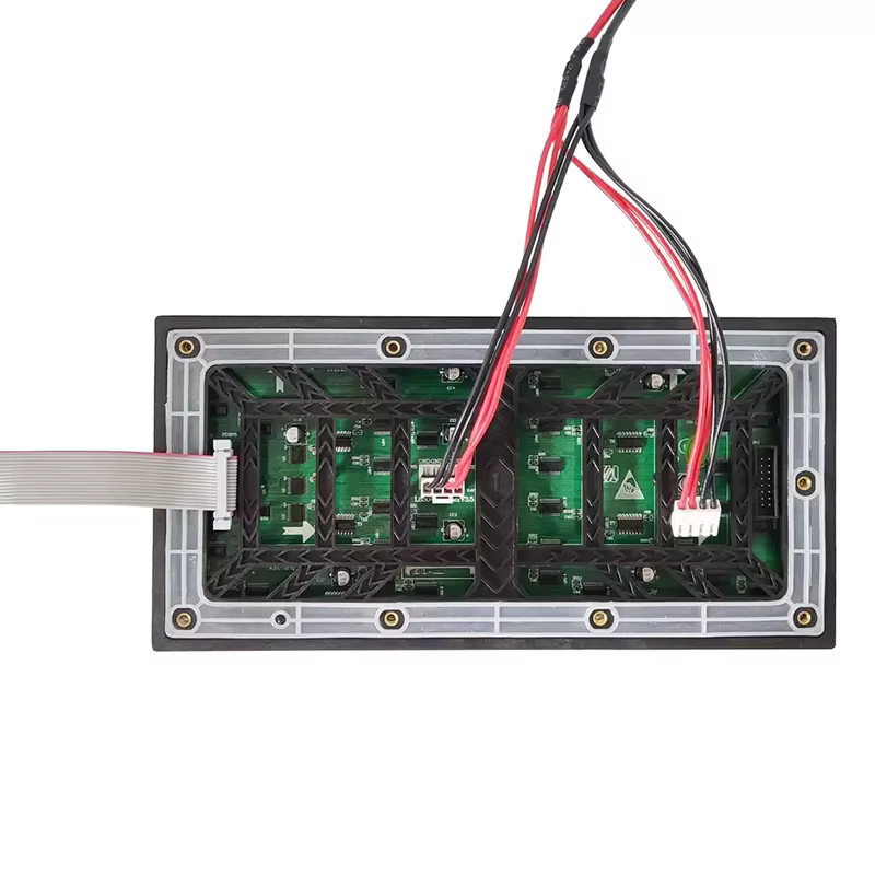 TLXT P4 LED-Matrix-Modul für den Außenbereich, wasserdichtes 8S-Vollfarbpanel in Schwarz, 64 x 32 Pixel, HUB75, B/H: 256 x 128 mm - Bild 3