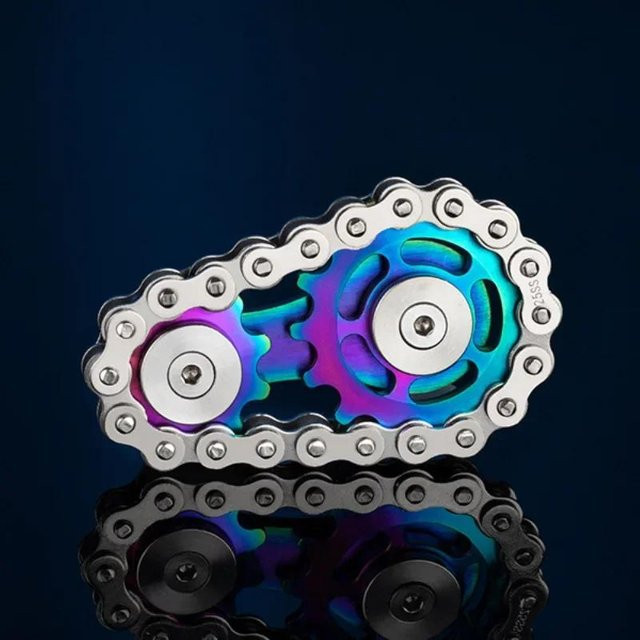 Binchi Fidget Spinner, Metall, Fingerspitzenkreisel, Antistress Spielzeug - Bild 1