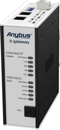 Anybus AB7658 Profinet Slave und CANopen Slave Gateway mit Ethernet und USB, 24 V/DC, Weiß - Bild 1
