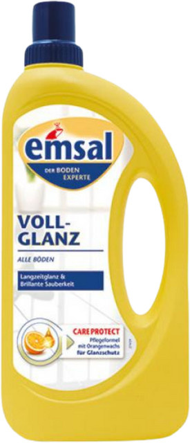 emsal Voll-Glanz Bodenpflege für alle Böden, 1 l - Bild 1