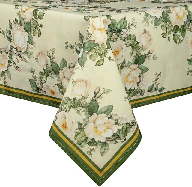 Wasserdichte rechteckige Tischdecke mit Herbst-Ahornblatt-Design von JMG Household Supplies, Farbe: Beige, B/T: 90 x 140 cm - Bild 1