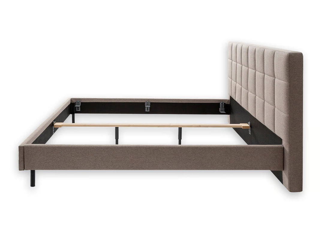 Nisco Cube Polsterbett in Beige mit modernem Design, B/T: 180 x 200 cm - Bild 3