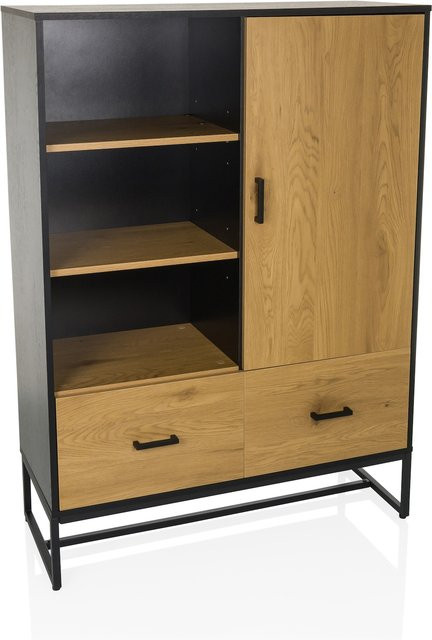 hjh LIVING Büroschrank AMIO H im Industrial-Stil aus melaminharzbeschichteter Spanplatte - Bild 1